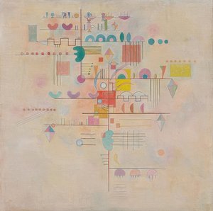 Zarter Aufstieg（優雅な上昇）。 1934 作： Wassily Kandinsky