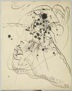 「ブルースポット」以降のドローイング 作： Wassily Kandinsky
