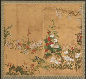 花図 江戸時代・18世紀前半～中頃 作： Watanabe Shiko