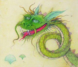 青耳ドラゴン、2000年（ミクストメディア） 作： ウェイン・アンダーソン