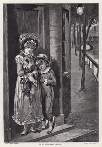 ピットのドア、初期の到着者（彫刻 作： Weedon Grossmith