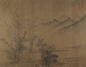 薔薇色の夕日 16世紀 作： Wen Tong