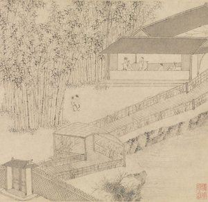 無能な管理者の庭、1551年。 作： Wen Zhengming