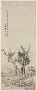 ウィントリーブルックの古い木、1551年。 作： Wen Zhengming