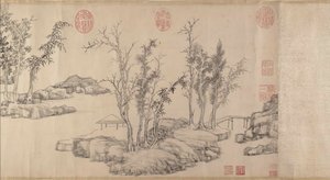 1515 年以前のデータが可能なイースタン グローブのサマー リトリート。 作： Wen Zhengming
