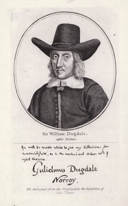 ウィリアム・ダグデール卿（彫刻 作： Wenceslaus (after) Hollar
