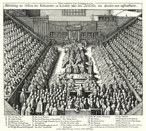 トーマス・ウェントワースの裁判 作： Wenceslaus (after) Hollar