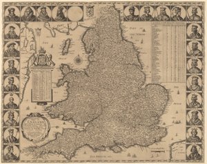 イングランドの新しくて正確なマッペ 作： Wenceslaus Hollar