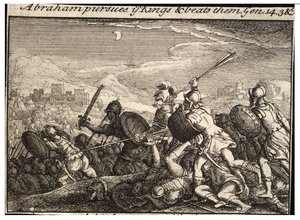 アブラハムは王たちと戦う状態2 作： Wenceslaus Hollar
