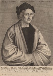 アルブレヒト・デューラーの父、1644年。 作： Wenceslaus Hollar