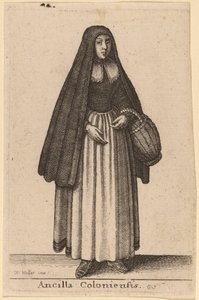 ケルンのメイド 作： Wenceslaus Hollar