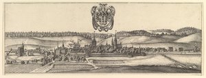 アンスバッハとコーブルク、2つのビューa＆b。、1625-77のビューa。 作： Wenceslaus Hollar