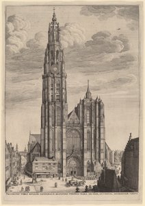 アントワープ大聖堂 作： Wenceslaus Hollar