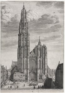 アントワープ大聖堂 作： Wenceslaus Hollar