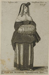 アントワープの妻 作： Wenceslaus Hollar