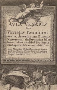 ヴェネリスの集会場。タイトルページ、1644年 作： Wenceslaus Hollar