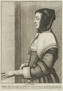 秋 作： Wenceslaus Hollar