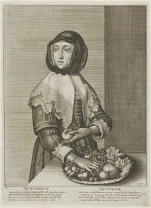 秋、四季より 作： Wenceslaus Hollar