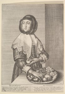 Autumnus-秋3-4シーズン、1641年。 作： Wenceslaus Hollar