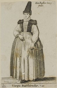 バーゼルウーマン 作： Wenceslaus Hollar