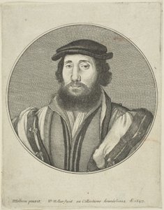 あごひげを生やした男 作： Wenceslaus Hollar