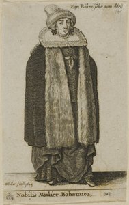 ボヘミアン貴婦人 作： Wenceslaus Hollar