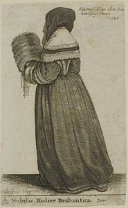 ブラバントの貴婦人 作： Wenceslaus Hollar