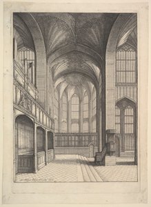 ウィンザーのセントジョージチャペルにあるブレイズチャペル、1663年。 作： Wenceslaus Hollar