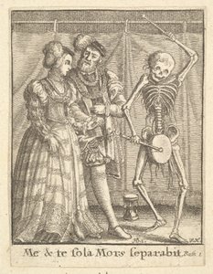 死のダンス、1651年のブライダルペア。