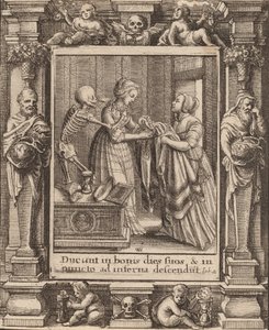 花嫁、1651年。 作： Wenceslaus Hollar