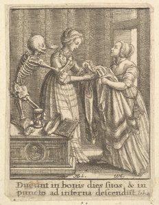 花嫁、死のダンスから、1651年。