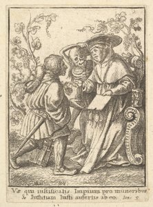 枢機卿、死のダンス、1651年から。 作： Wenceslaus Hollar
