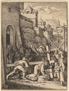十字架を運ぶ 作： Wenceslaus Hollar