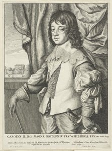 チャールズ2世 作： Wenceslaus Hollar