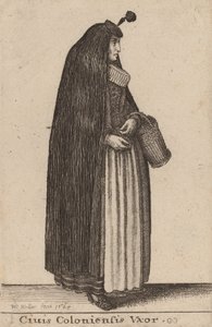 Ciuis Coloniesis Vxor, 1643年。 作： Wenceslaus Hollar