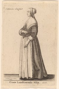 ロンドン市民の娘 作： Wenceslaus Hollar