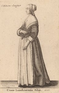 Civis Londinensis Filia, 1643年。 作： Wenceslaus Hollar
