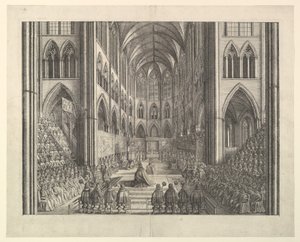 チャールズ2世の戴冠式行列、1662年。 作： Wenceslaus Hollar