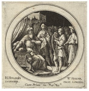 サウルの前のダビデ状態2 作： Wenceslaus Hollar