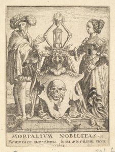 1651年の『死の舞踏』より、死の紋章。 作： Wenceslaus Hollar