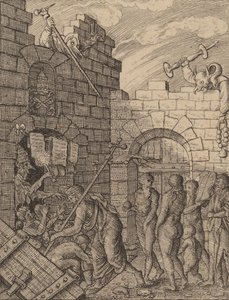 地獄への降下。 作： Wenceslaus Hollar