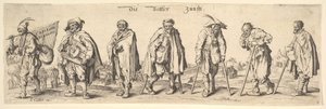 The Seven Beggars Guild」（1630年）。 作： Wenceslaus Hollar