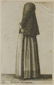 ディエップウーマン 作： Wenceslaus Hollar