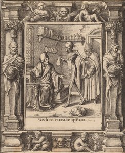 医師、1651年。 作： Wenceslaus Hollar