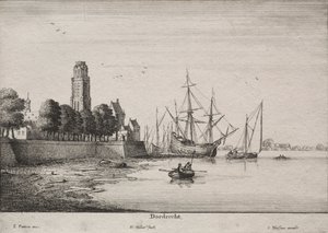 ドルドレヒト。 作： Wenceslaus Hollar