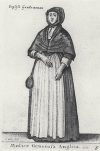 英語の紳士、1643年 作： Wenceslaus Hollar