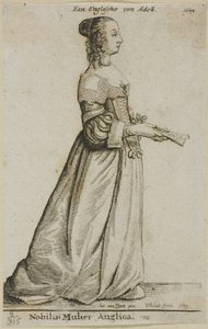 イギリスの貴婦人 作： Wenceslaus Hollar