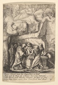 埋葬、1625-77。 作： Wenceslaus Hollar