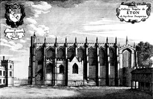 イートン・カレッジ・チャペル。 作： Wenceslaus Hollar