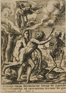 楽園からの追放 作： Wenceslaus Hollar